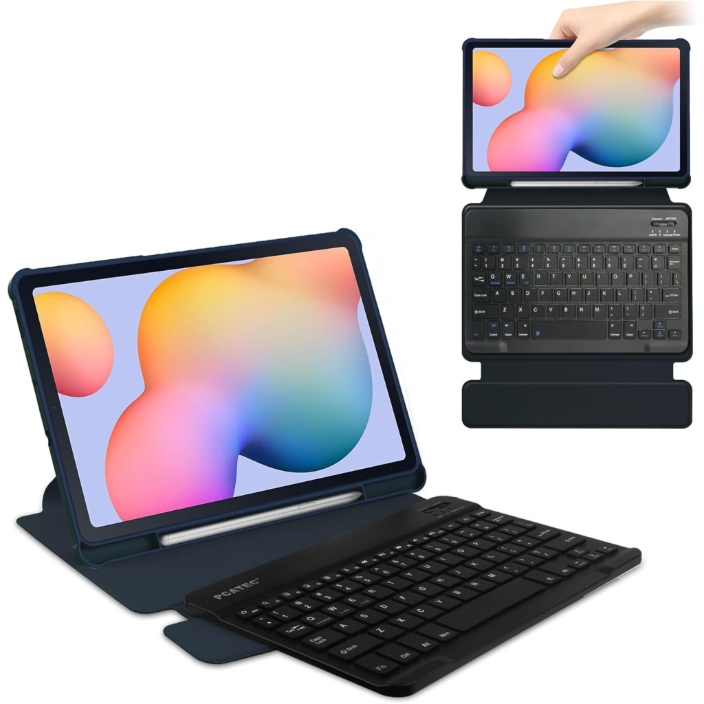 Чохол до планшета BeCover 360° Rotatable + Keyboard Samsung Tab S6 Lite (2024) 10.4" P620/P625/P627 Deep Blue (712588) - зображення 2