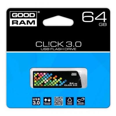 USB флеш накопичувач Goodram 64GB CL!CK Black USB 3.0 (PD64GH3GRCLKR9) - зображення 4