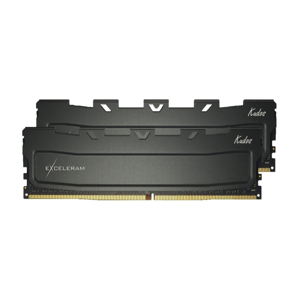 Модуль пам'яті для комп'ютера DDR4 32GB (2x16GB) 3200 MHz Black Kudos eXceleram (EKBLACK4323222CD) - зображення 1