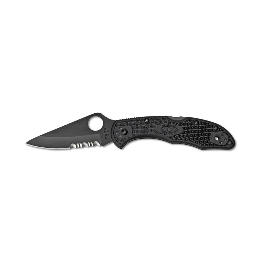 Ніж Spyderco Delica 4 Plain/Serrated, Black Blade (C11PSBBK) - зображення 1