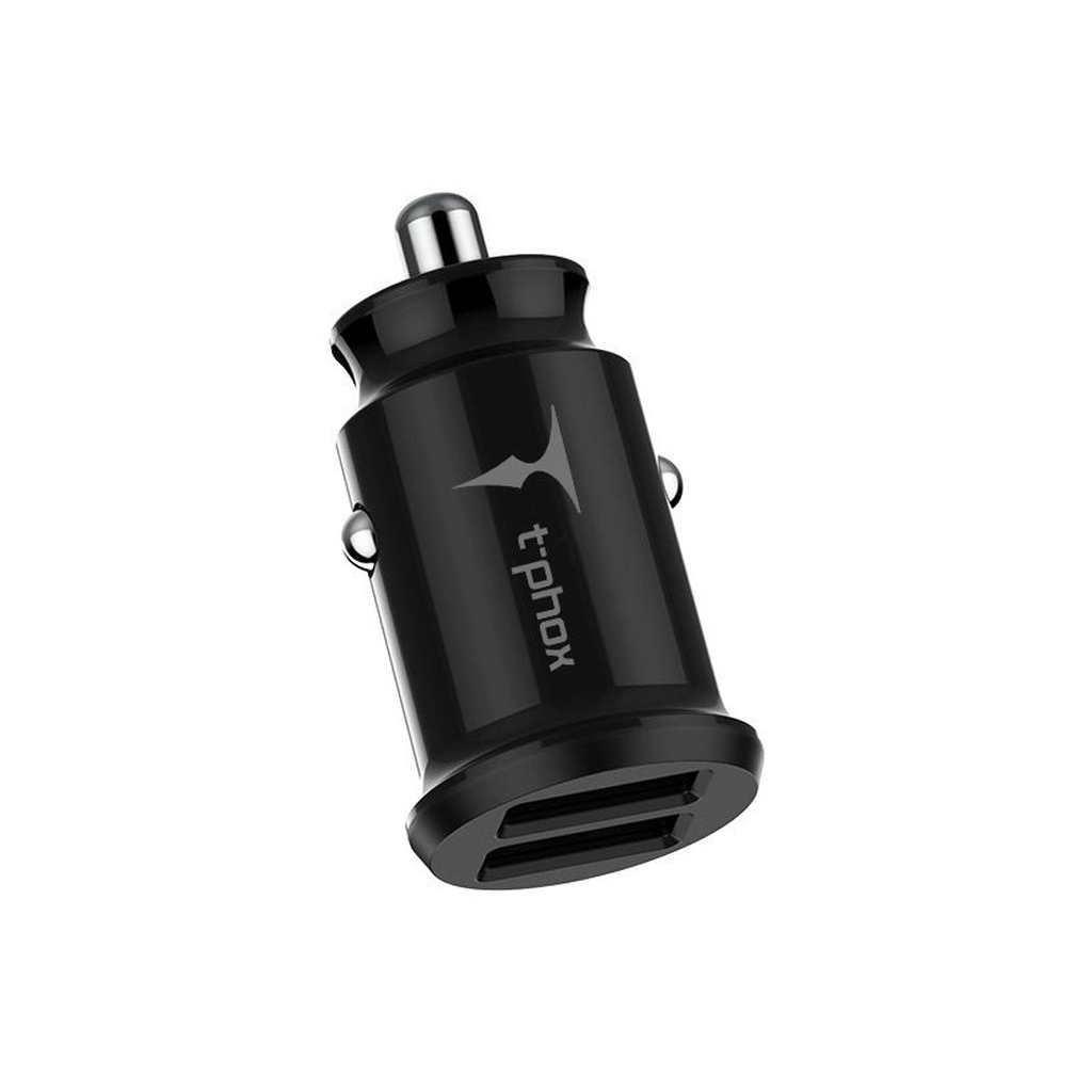 Зарядний пристрій T-Phox Charger Set 2.4A Dual+MicroUSB cable 1.2m (Black) (T-S09 SET M B) - зображення 1