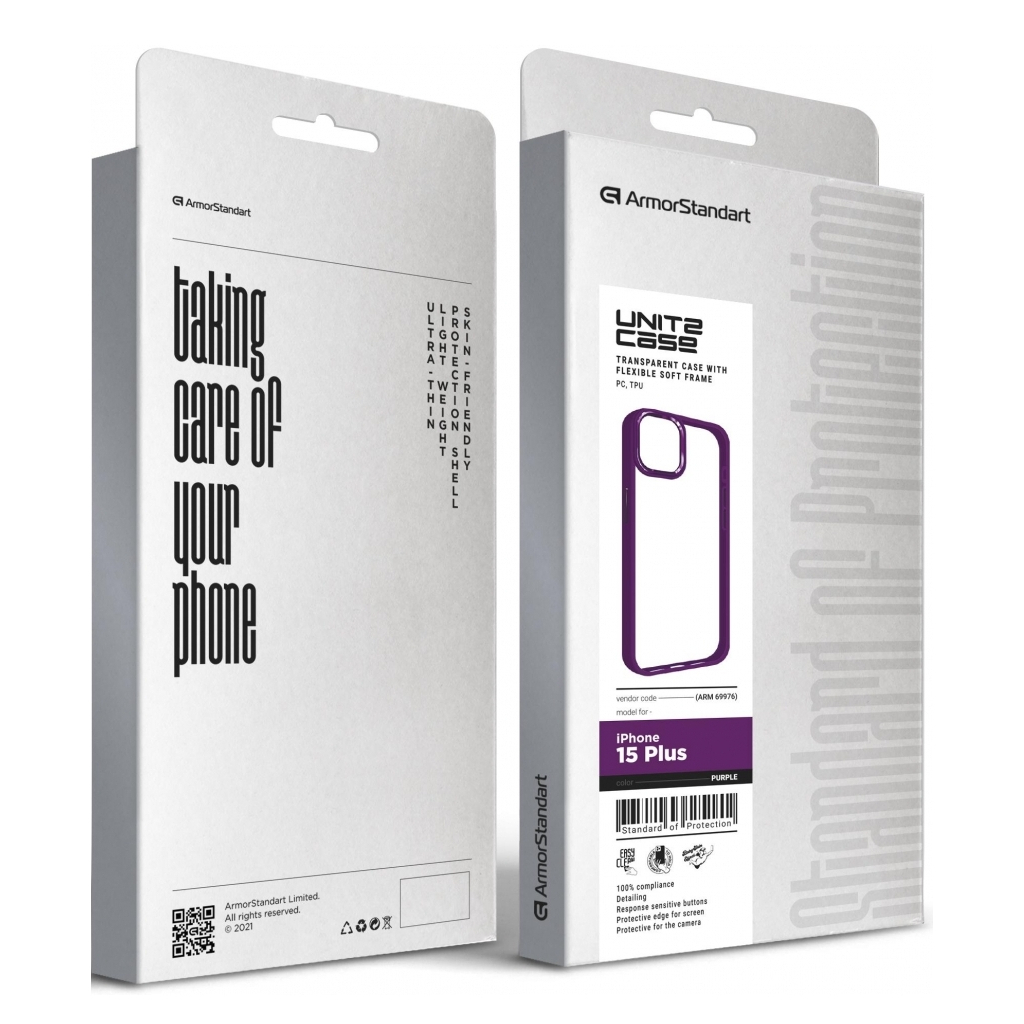 Чохол до мобільного телефона Armorstandart UNIT2 Apple iPhone 15 Plus Purple (ARM69976) - зображення 5