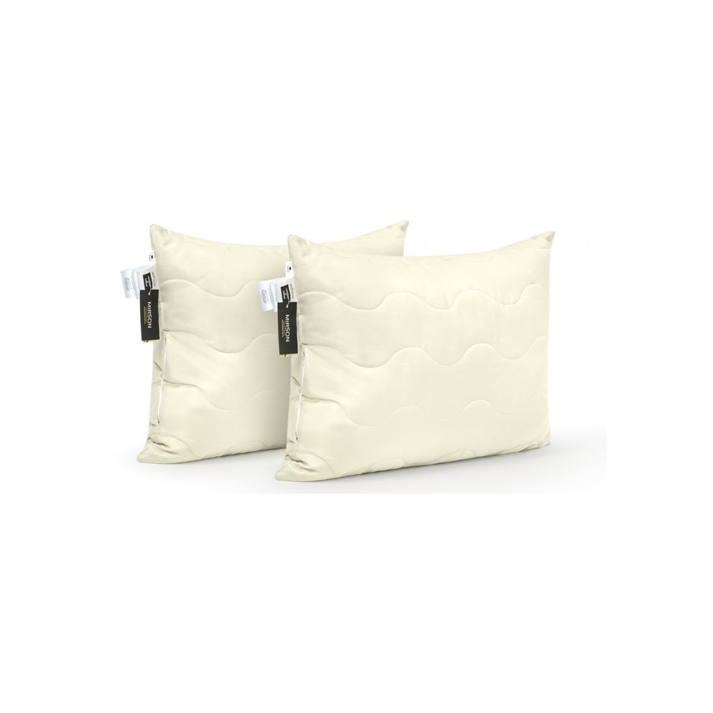 Подушка MirSon Набір шовкових №1617 Eco Light Creamy середні (2200002652483) - зображення 1