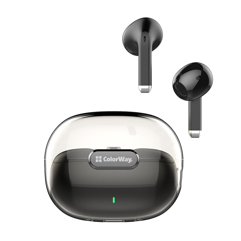 Навушники ColorWay Slim TWS-2 Earbuds Black (CW-TWS2BK) - зображення 1