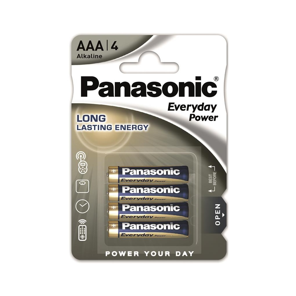 Батарейка Panasonic AAА LR03 Everyday Power * 4 (LR03REE/4BP) - зображення 1