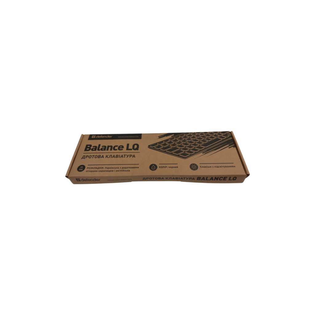 Клавіатура Defender Balance LQ LED USB UA Black (450790) - зображення 4