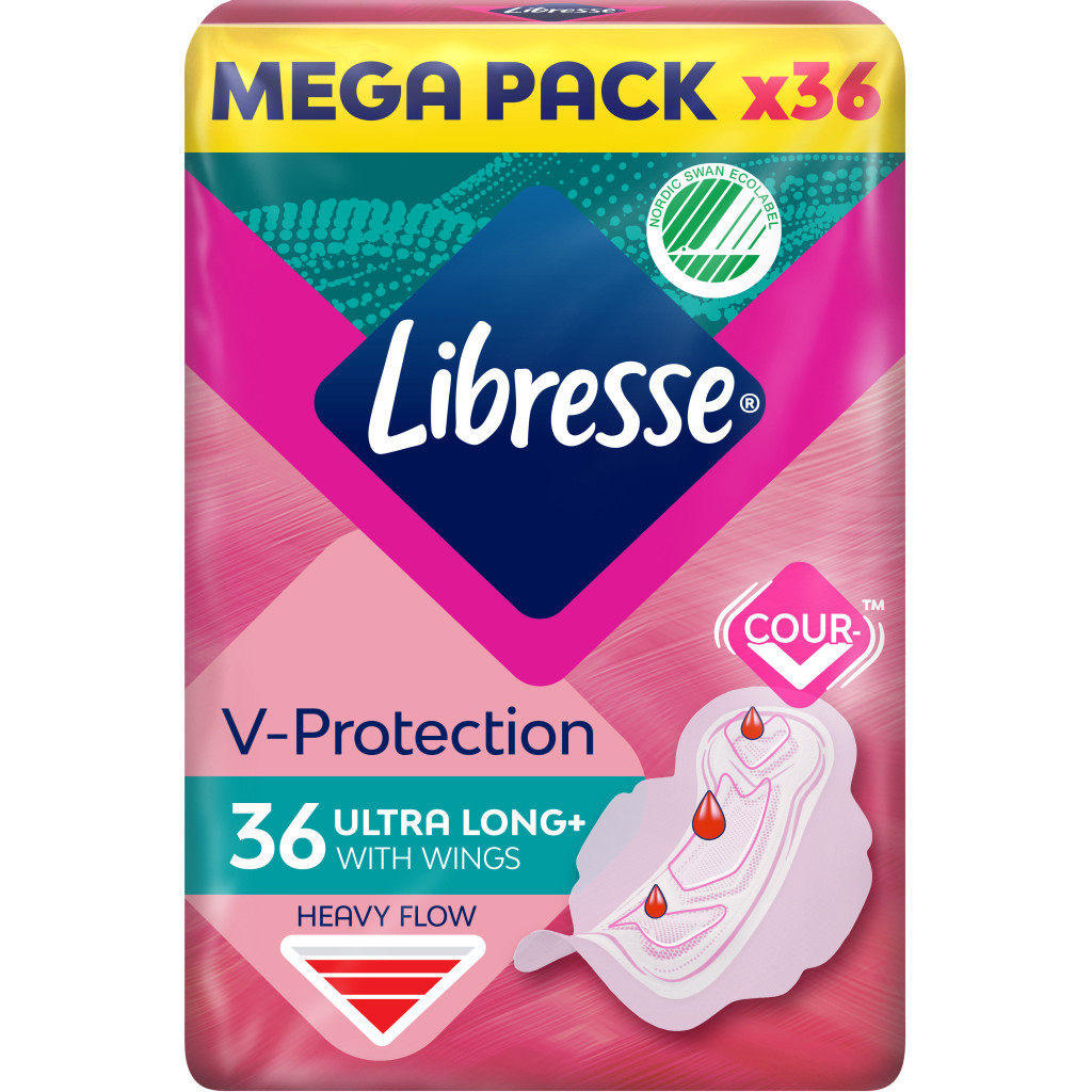 Гігієнічні прокладки Libresse Ultra Long Wings 36 шт. (7322540536836) - зображення 1