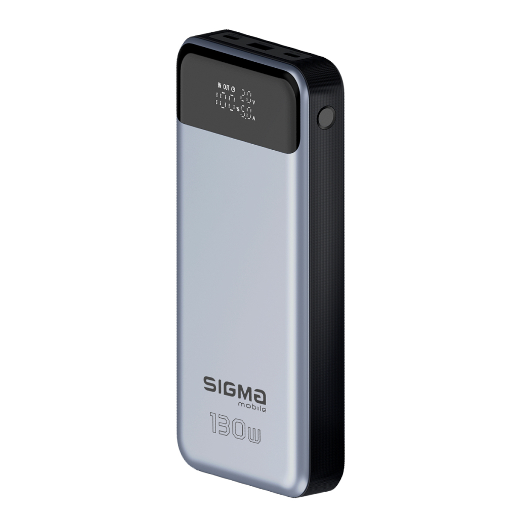 Батарея універсальна Sigma X-power SI30A7QLX 30000mAh, PD/130W, LED, cable 100w, silver (4827798479117) - зображення 4
