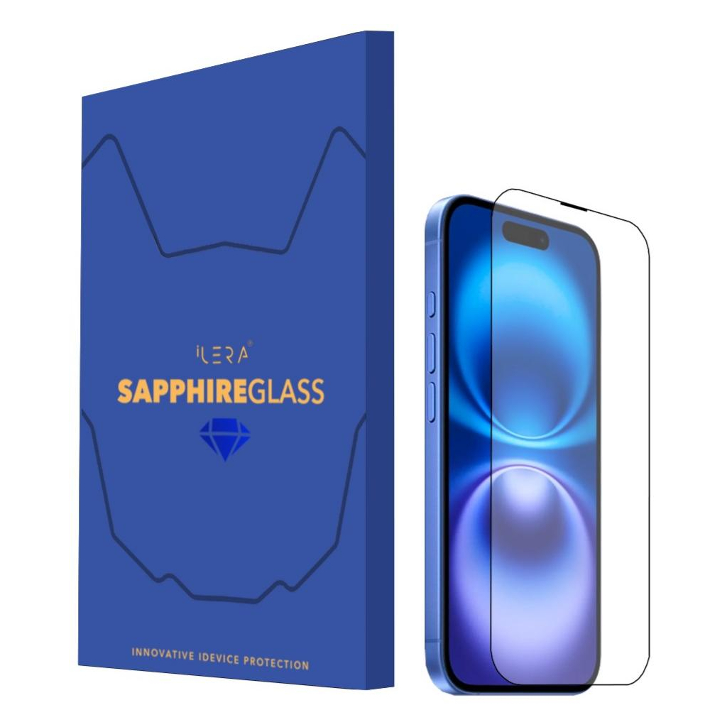 Скло захисне iLera Sapphire Ultra + Glass iPhone 16 | 15 (ILSPDL16) - зображення 1