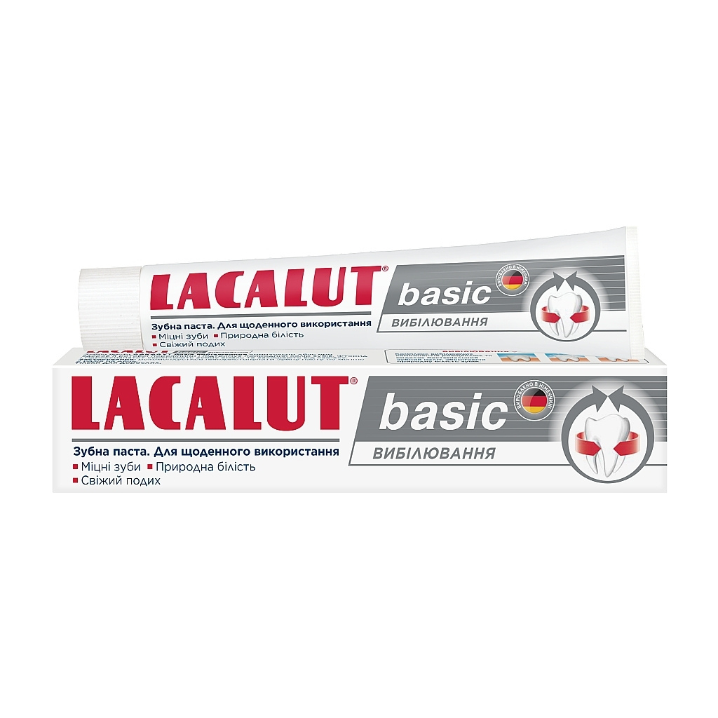 Зубна паста Lacalut Basic Вибілювання 75 мл (4016369961612) - зображення 1