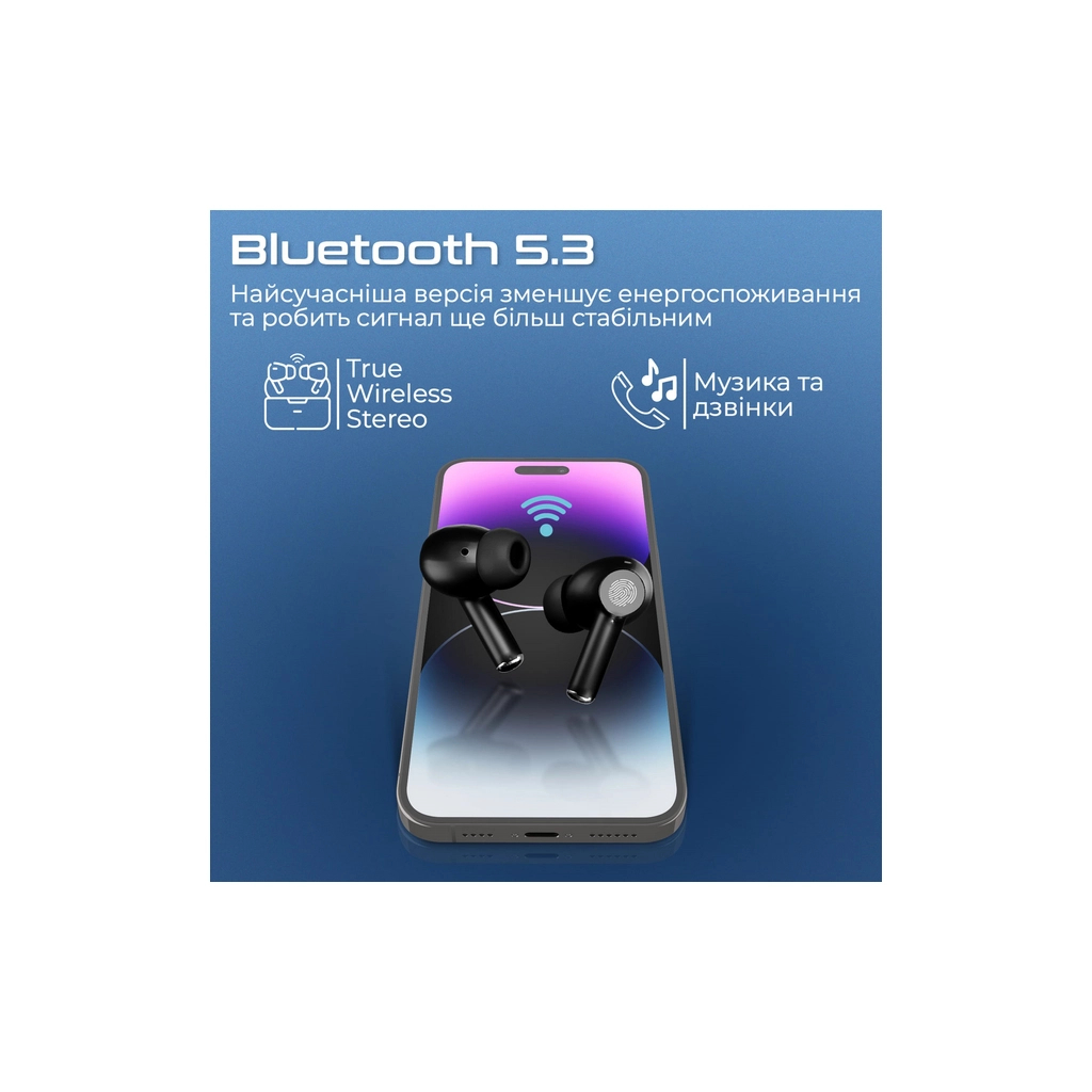 Навушники Promate ProPods Black (propods.black) - зображення 3