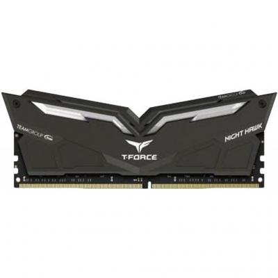 Модуль пам'яті для комп'ютера DDR4 16GB (2x8GB) 3000 MHz T-Force Night Hawk Black LED/Whit Team (THWD416G3000HC16CDC01) - зображення 4