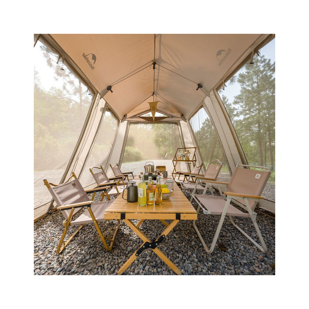 Тент Naturehike Village CNH23ZP12003, коричневий (6976023924668) - зображення 4