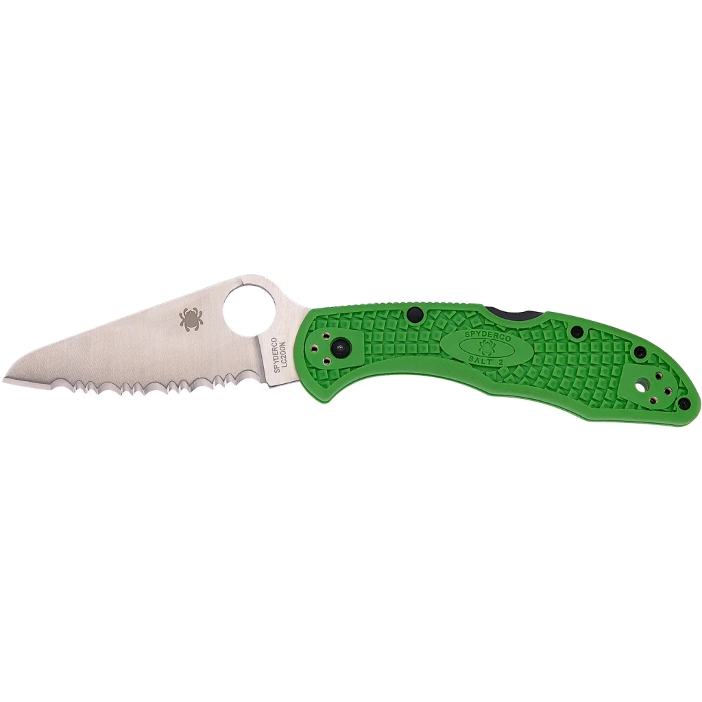 Ніж Spyderco Salt 2 LC200N green серрейтор (C88FSGR2) - зображення 1
