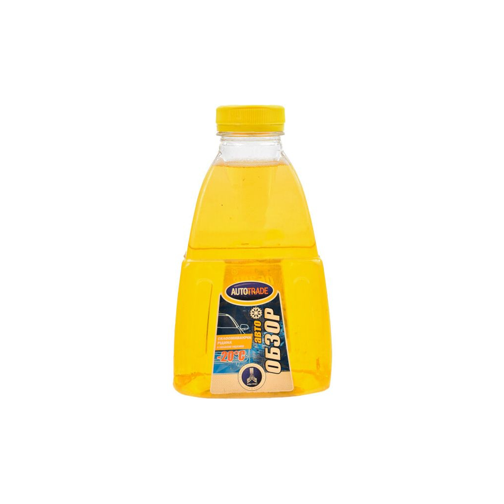 Омивач автомобільний Автотрейд зимовий етил. OBZOR AUTO (-20) 1л Персик (4820134031048) - зображення 1