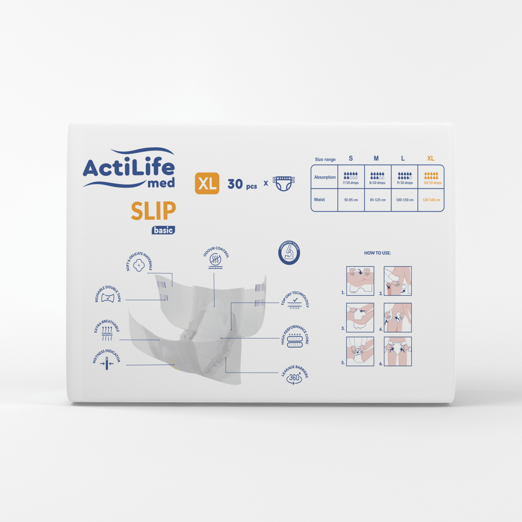 Підгузки для дорослих ActiLife Med Basic XL, 30 шт (4820174981655) - зображення 2