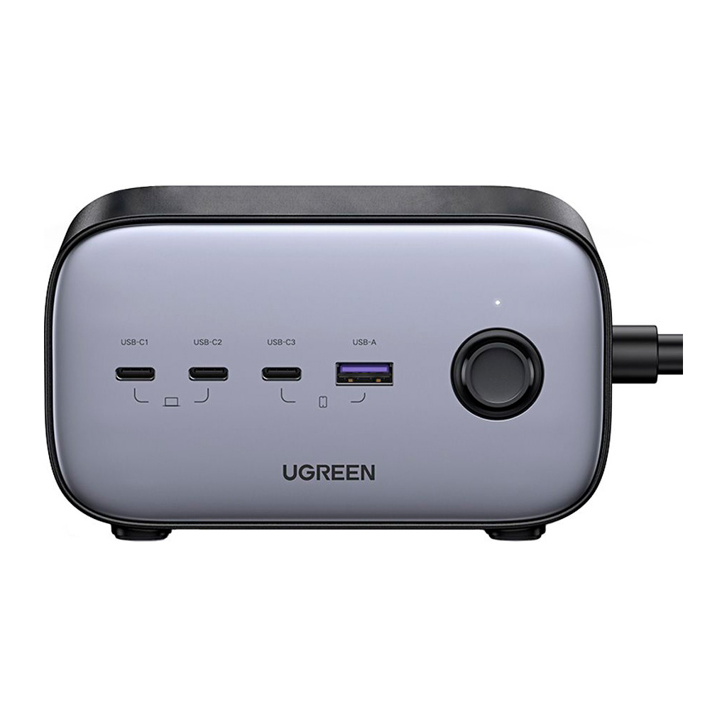 Зарядний пристрій Ugreen 4xUSB 100W Nexode Pro (3хUSB-C+USB-A+2хSchuko) CD270 (60167) - зображення 2