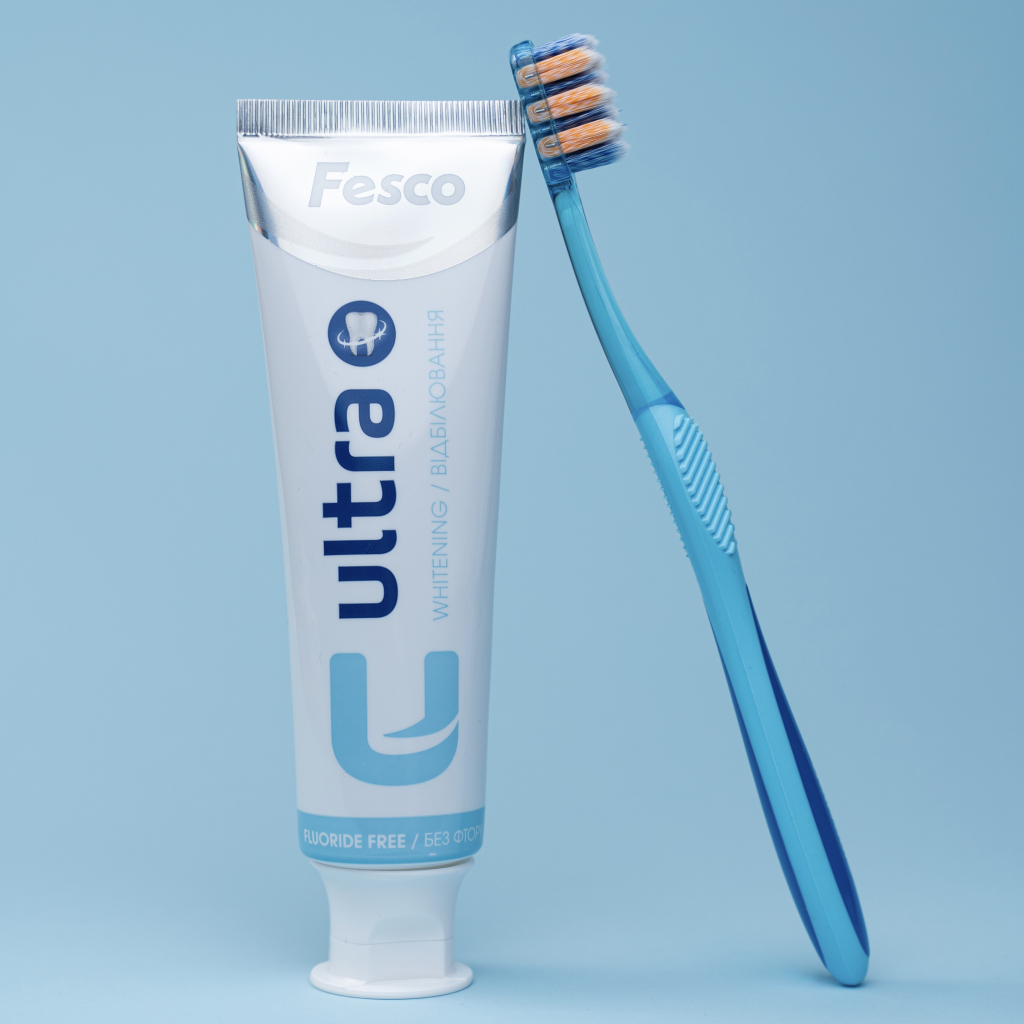 Зубна щітка Fesco Ultra Multi Brush Soft Блакитна (4820204702083) - зображення 8