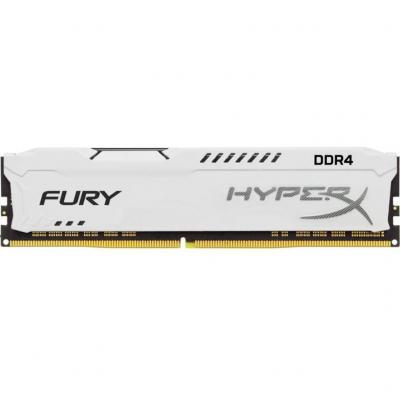 Модуль пам'яті для комп'ютера DDR4 8GB 3466 MHz HyperX FURY White Kingston Fury (ex.HyperX) (HX434C19FW2/8) - изображение 1