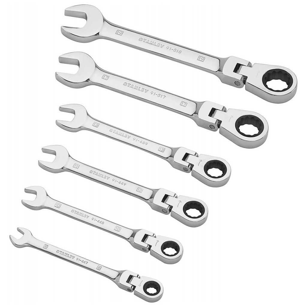 Ключ Stanley набір комбінованих MaxiDrive Plus, храповий механізм, 6 шт (4-91-444) - зображення 2