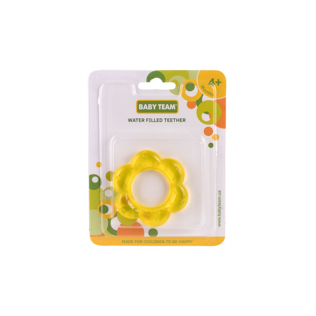 Прорізувач Baby Team з гелем (4005_жовта квіточка) - зображення 2