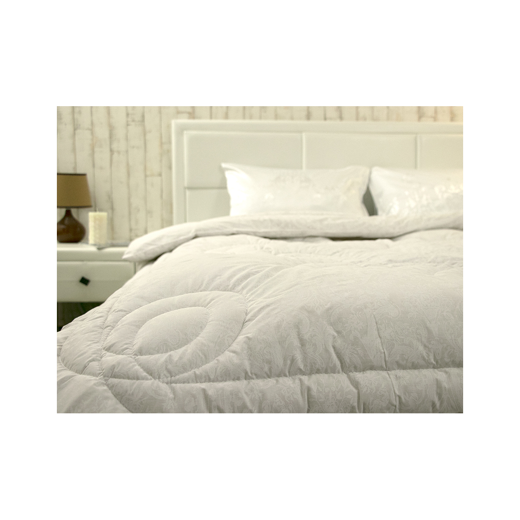 Ковдра Руно вовняна Біла вензель зима 172х205 (316.02ГШУ_Білий вензель) - зображення 7