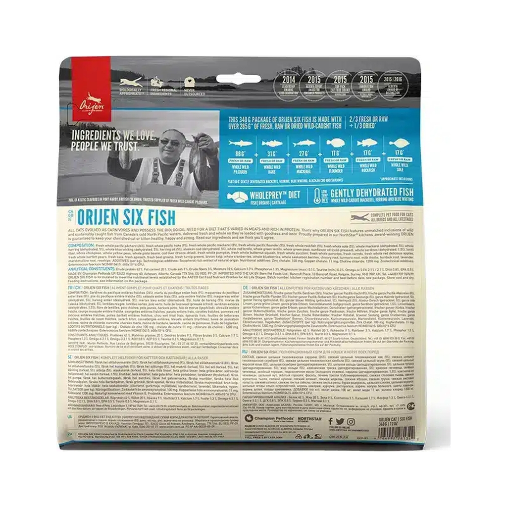 Сухий корм для кішок Orijen 6 Fish Cat&kitten 340 г (0064992281342) - зображення 2
