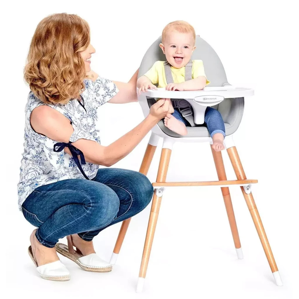 Стілець для годування Kinderkraft 2 в 1 Fini Gray (5902533902903) - зображення 9