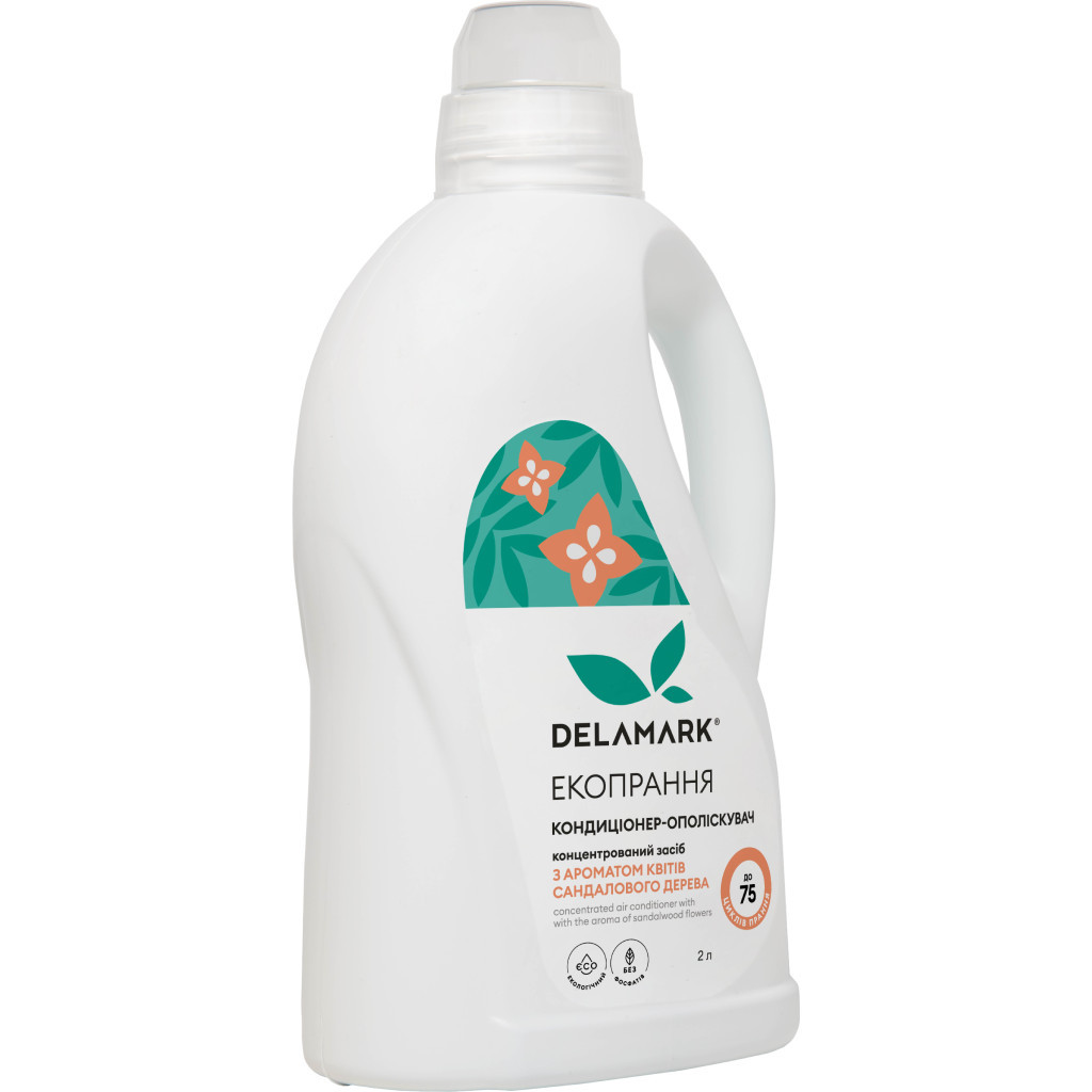 Кондиціонер для білизни DeLaMark з ароматом квітів сандалового дерева 2 л (4820152331403) - зображення 1