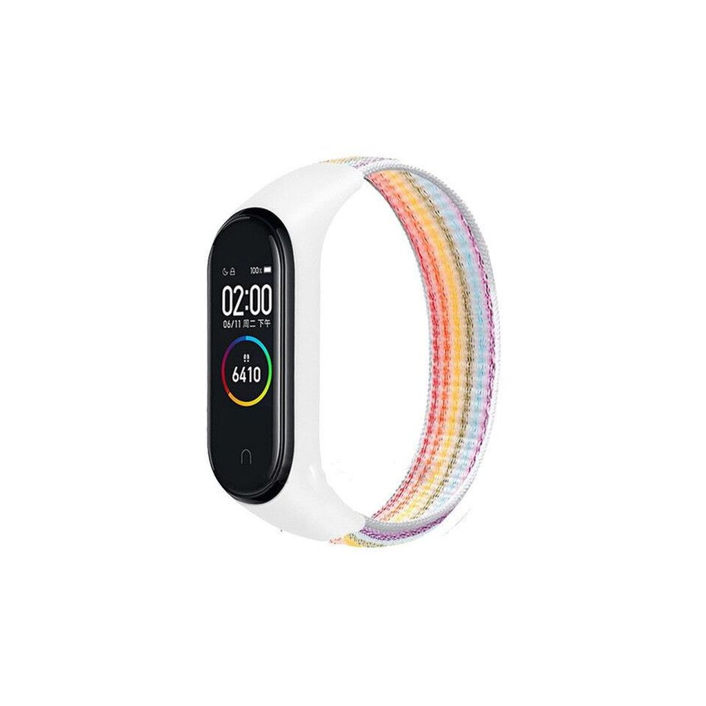 Ремінець до фітнес браслета BeCover Nylon Style для Xiaomi Mi Smart Band 5/6 Rainbow (705430) - зображення 1