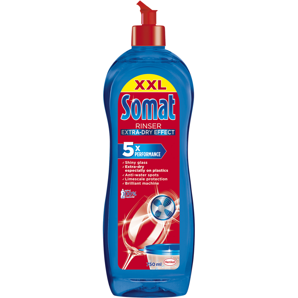Ополіскувач для посудомийних машин Somat потрійної дії 750 мл (9000100344098) - зображення 1