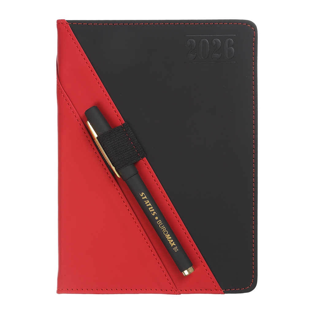 Тижневик Buromax датований 2026 TRIUMPH, А5 червоний (BM.21104-05) - зображення 4