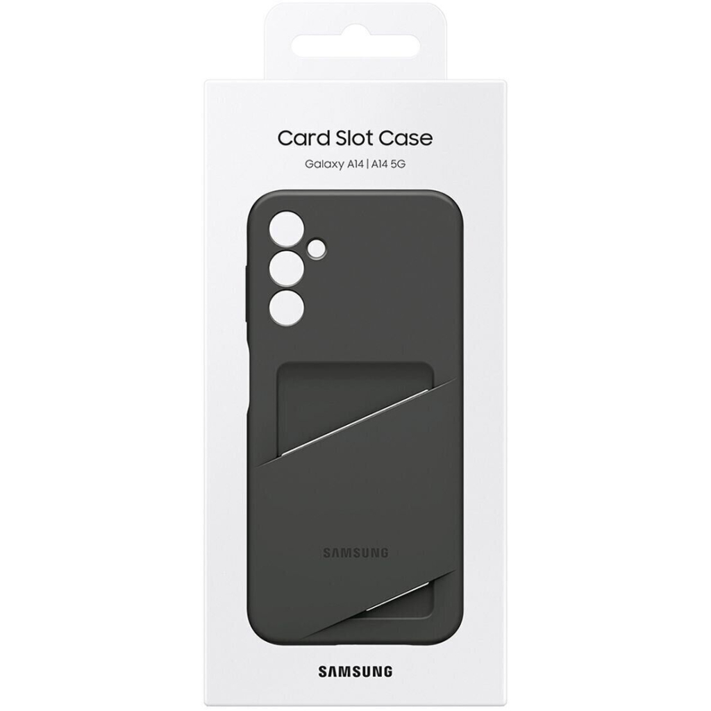 Чохол до мобільного телефона Samsung A14 Card Slot Case Black (EF-OA146TBEGRU) - зображення 6