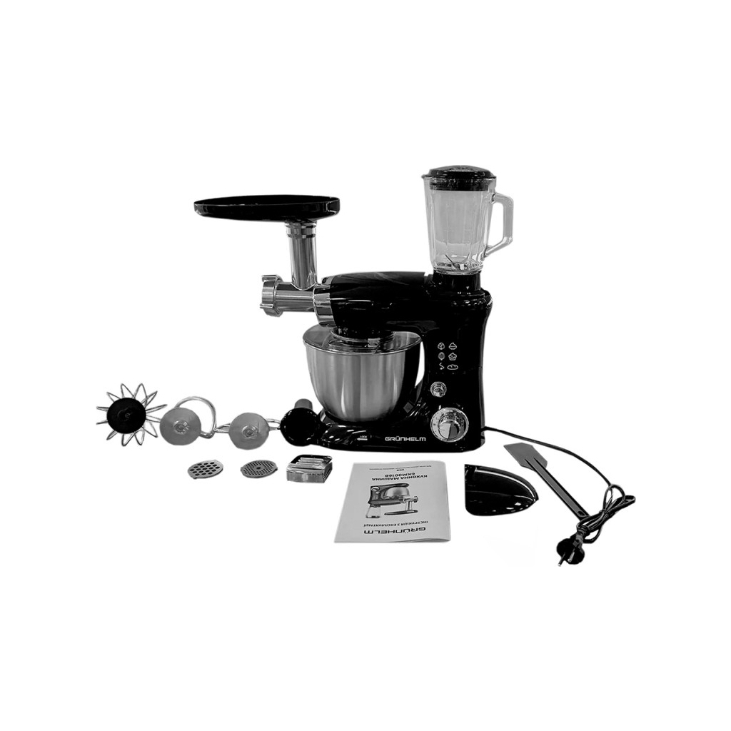 Кухонний комбайн Grunhelm GKM0016B - зображення 2
