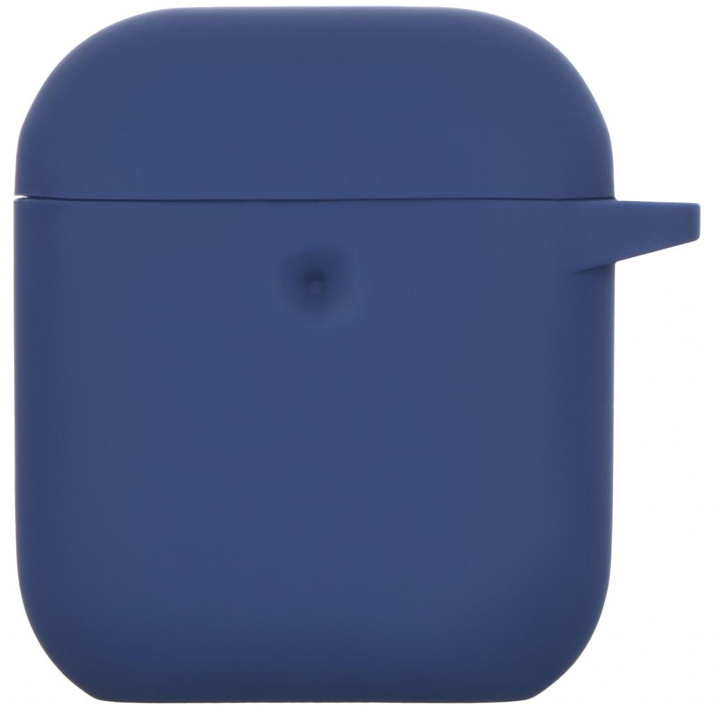 Чохол для навушників 2E для Apple AirPods Pure Color Silicone 3.0 мм Navy (2E-AIR-PODS-IBPCS-3-NV) - зображення 1