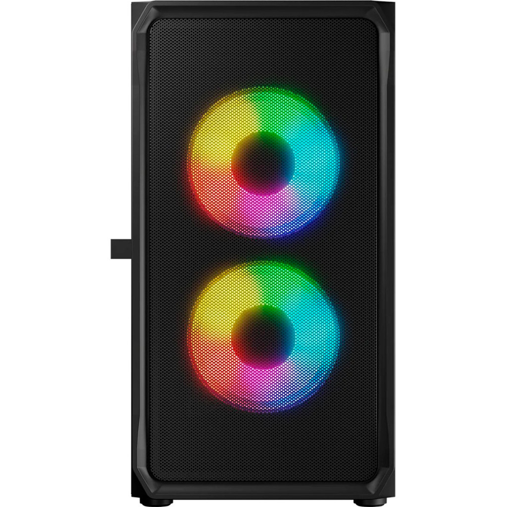 Корпус Logic concept PORTOS MESH+GLASS ARGB fans 3x120mm BLACK (AM-PORTOS-10-0000000-0002) - зображення 3