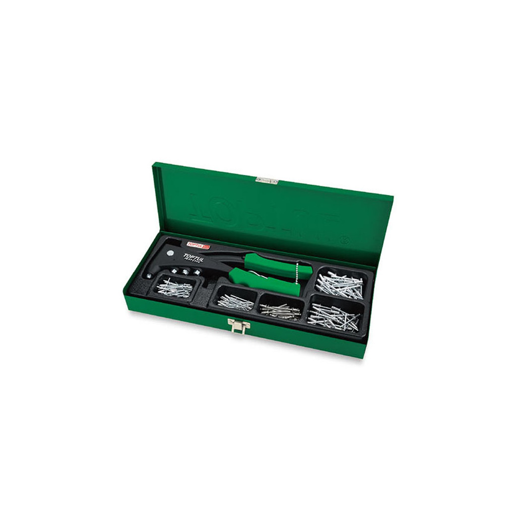 Заклепувальник Toptul професійний JBAF2450 з набором заклепок Pro-Series 151од. (GAAD0103) - зображення 1