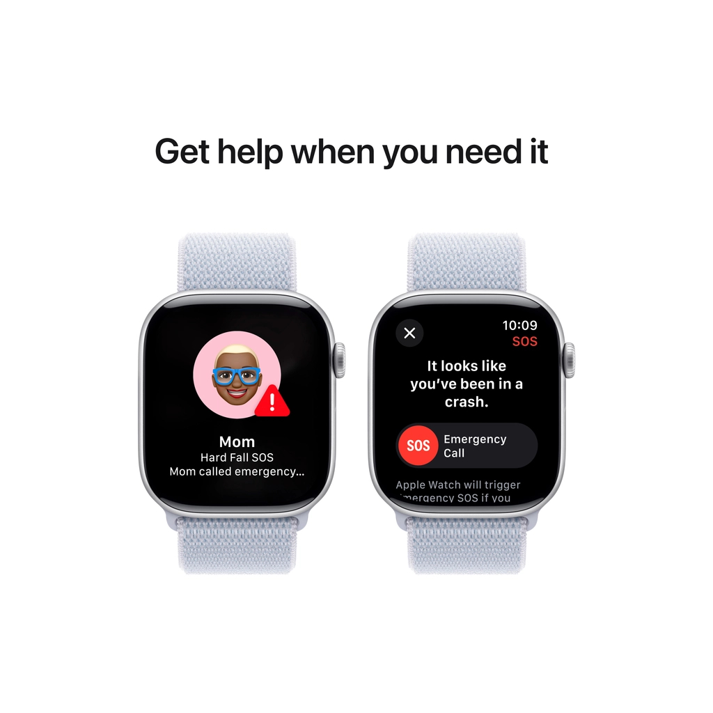 Смарт-годинник Apple Watch Series 10 GPS 46mm Silver Aluminium Case with Blue Cloud Sport Loop (MWWN3QH/A) - зображення 6