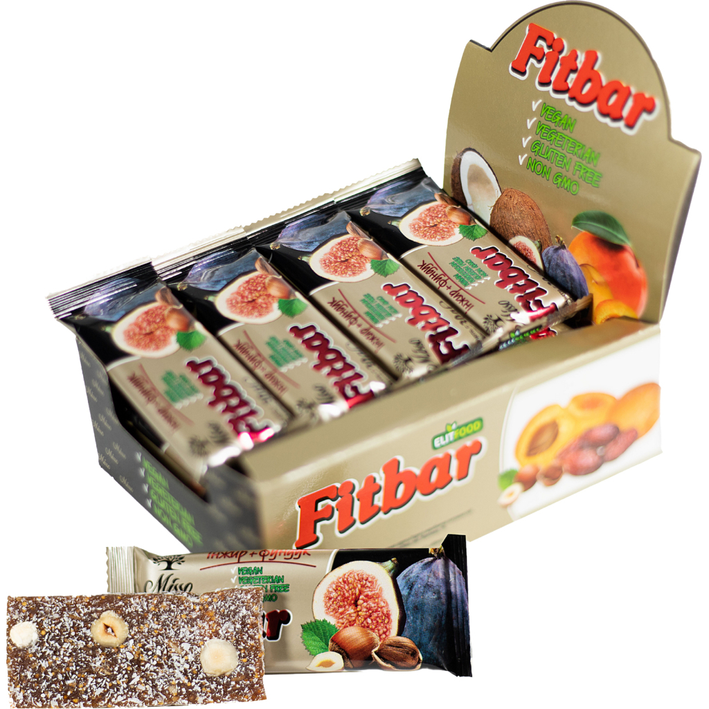 Батончик Misso Fitbar Інжир і фундук 30 г (4820232570296) - зображення 4