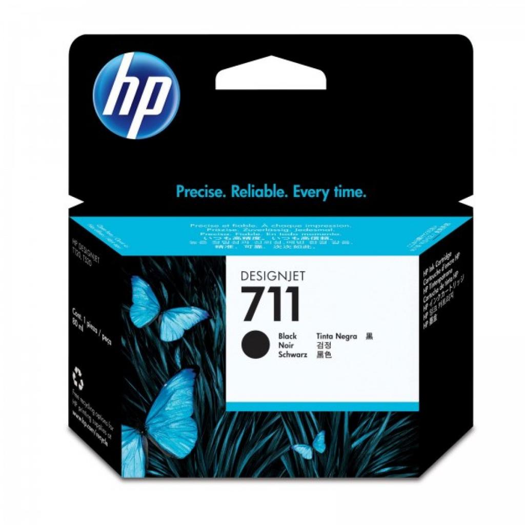 Картридж HP DJ No.711 DesignJet 120/520 Black 80ml (CZ133A) - зображення 1