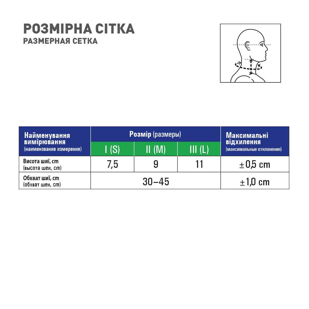 Бандаж MedTextile Бандаж на шийний відділ хребта мякої фіксаціЇ з жорст. (4820137290077) - изображение 4