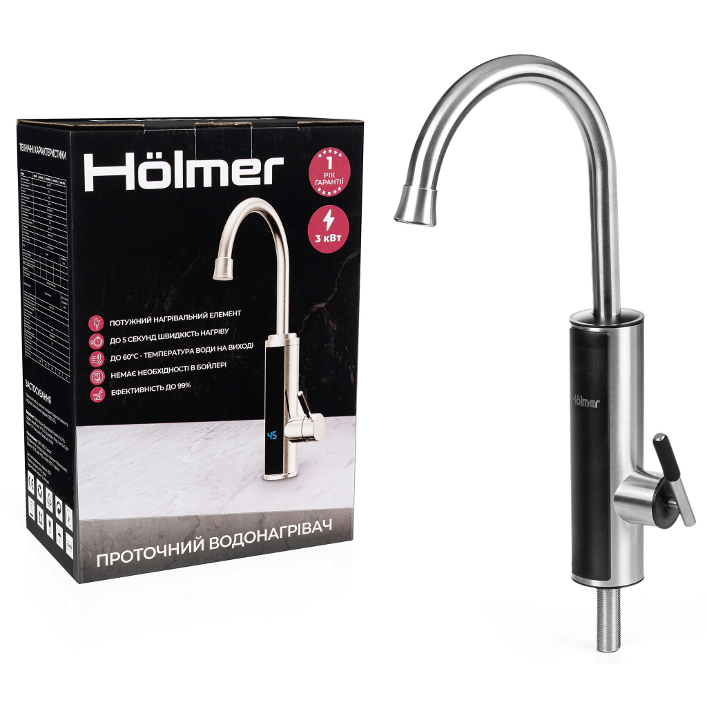 Проточний водонагрівач Hölmer HHW-412SL - зображення 10