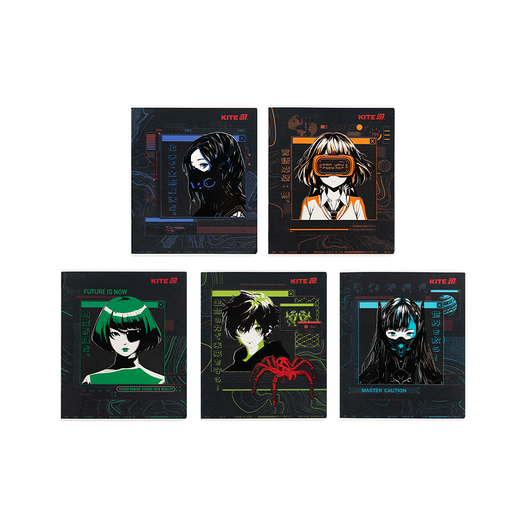 Зошит Kite Anime, 24 аркуші, клітинка (K25-238-1) - зображення 1