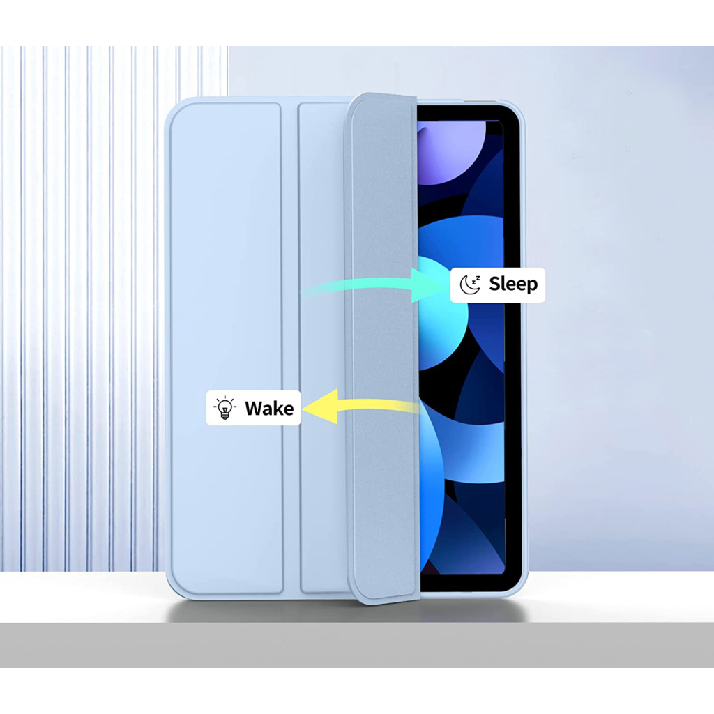 Чохол до планшета BeCover Tri Fold Soft TPU Silicone Apple iPad 10.9" 2022/24/11" 2025 Light Blue (708522) - зображення 4