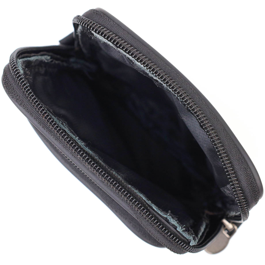 Сумка Vintage На пояс з натуральної шкіри Чорна (21481) - зображення 3