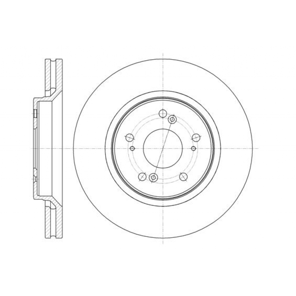Гальмівний диск REMSA 61358.10 - зображення 1
