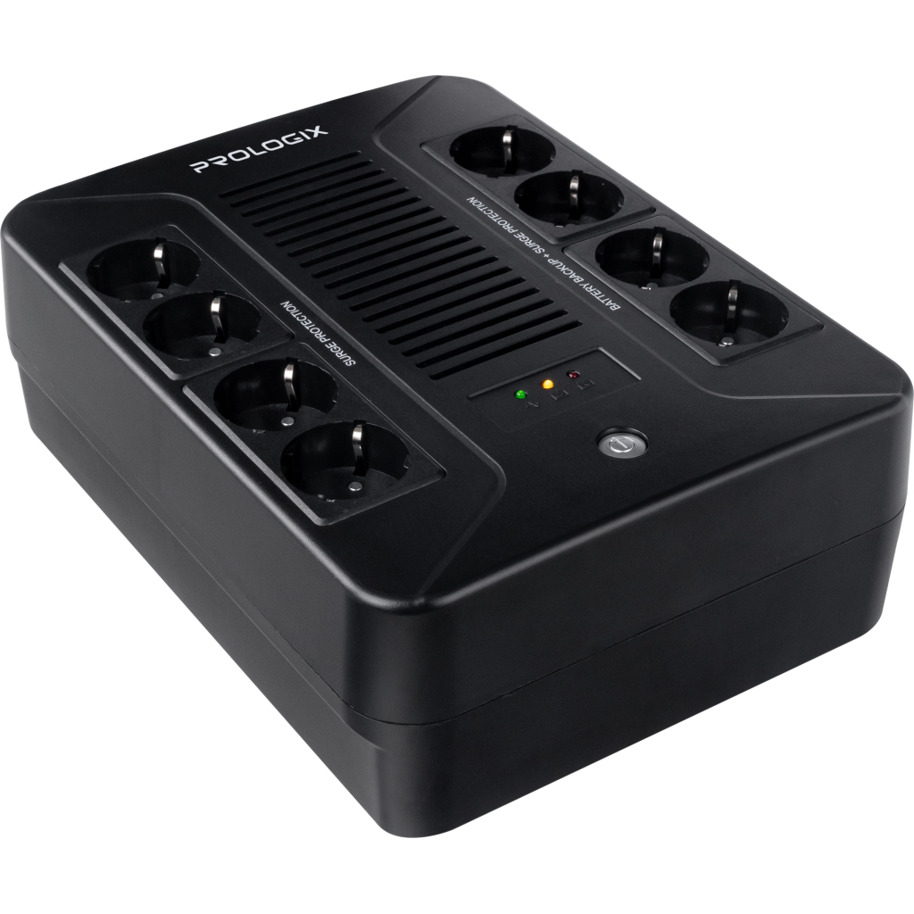 Пристрій безперебійного живлення Prologix 650VA 360W (PLP650VA8LED) - зображення 1