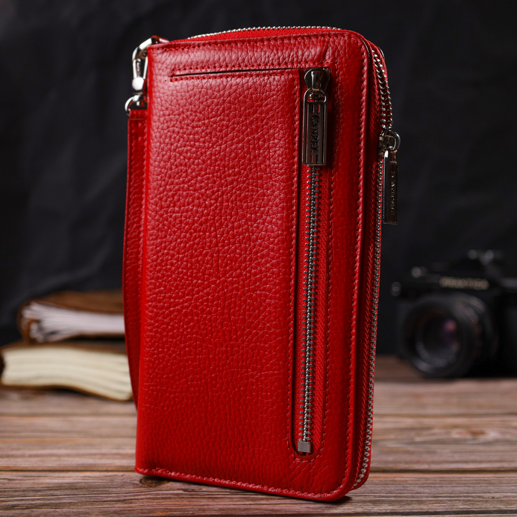 Гаманець Canpellini З натуральної шкіри Червоний (21921) - зображення 8