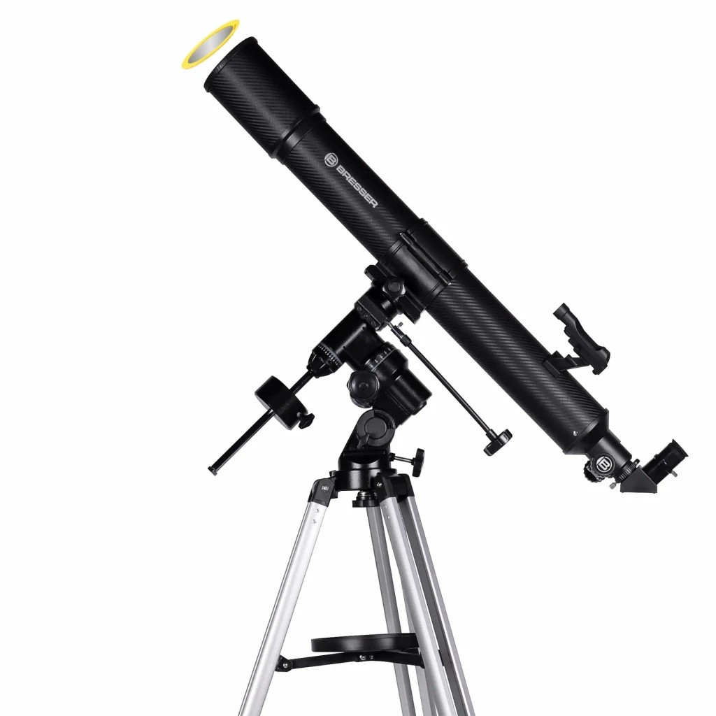 Телескоп Bresser Quasar 80/900 EQ Refractor Solar Carbon + фільтр + адаптер (923033) - зображення 2