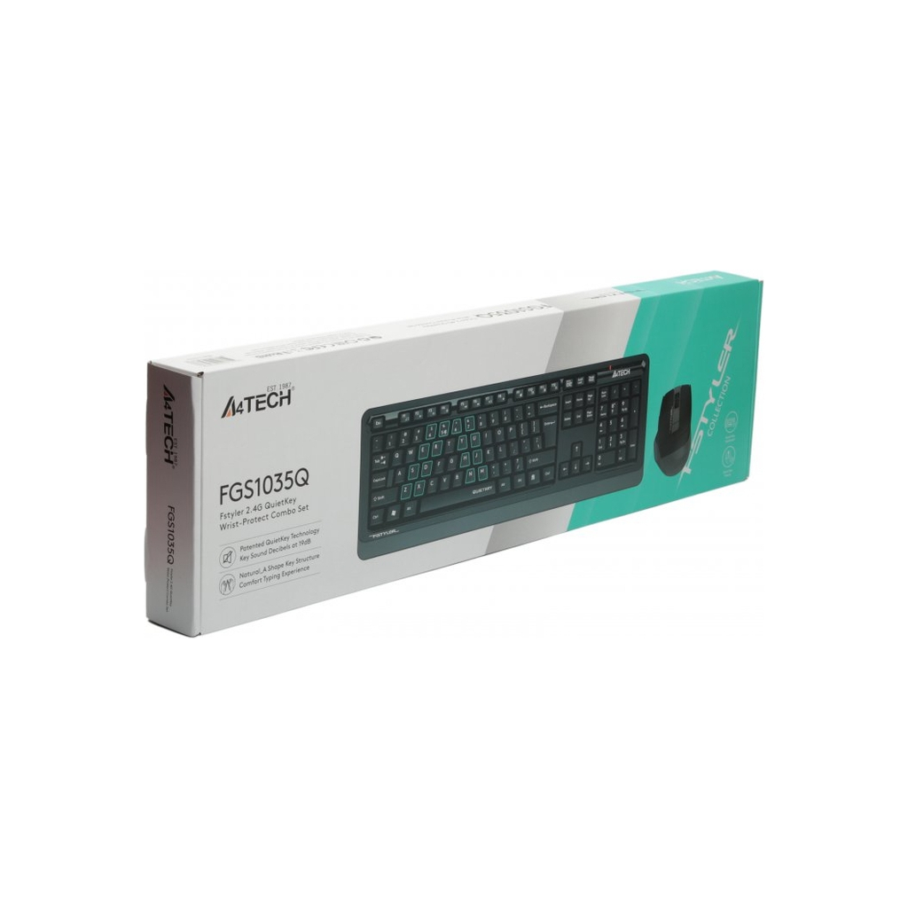 Комплект A4Tech FGS1035Q Wireless Grey (FGS1035Q Grey) - зображення 4